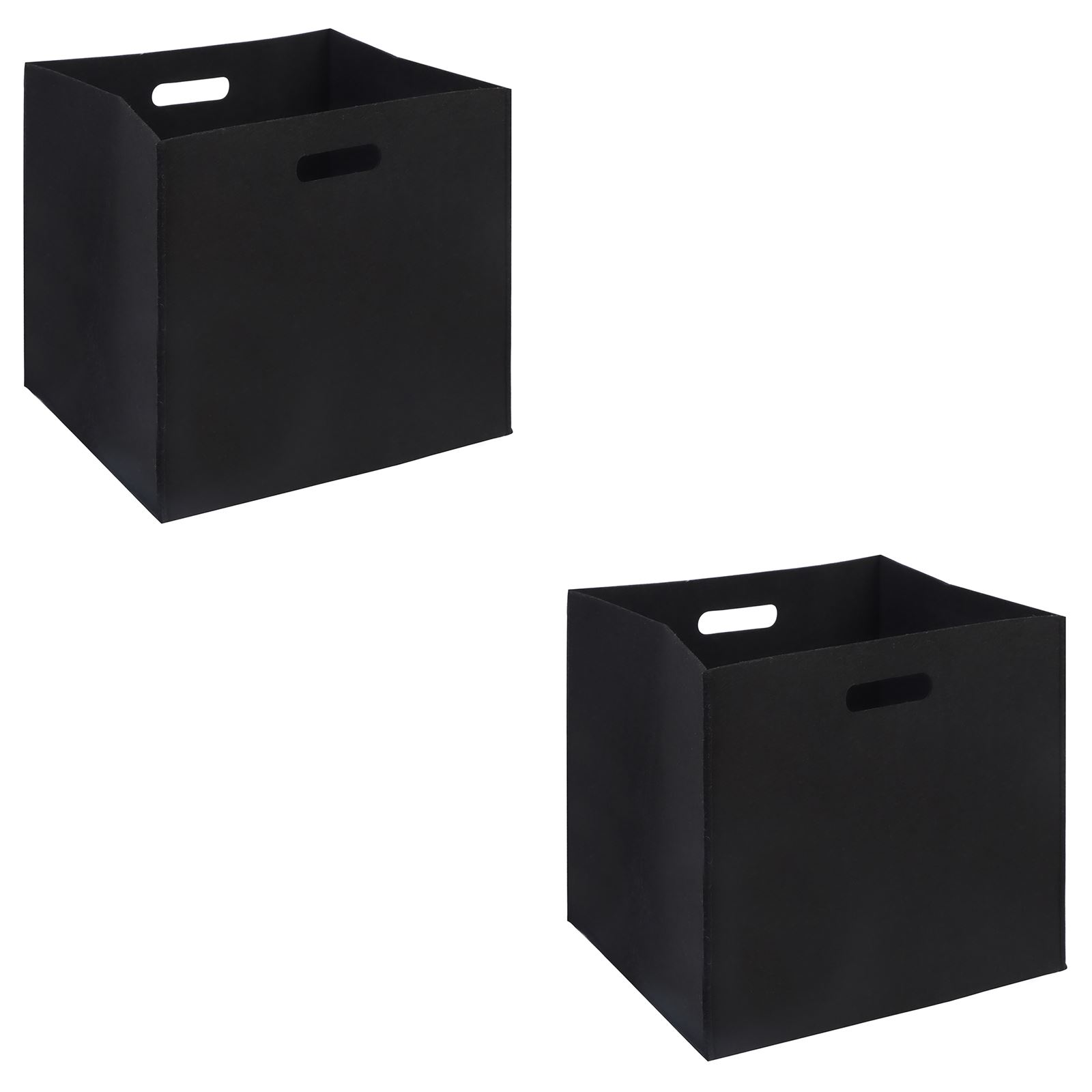 Faltbox Filzstoff Stoffbox 2er Pack Regalbox Aufbewahrung Ordnungsbox