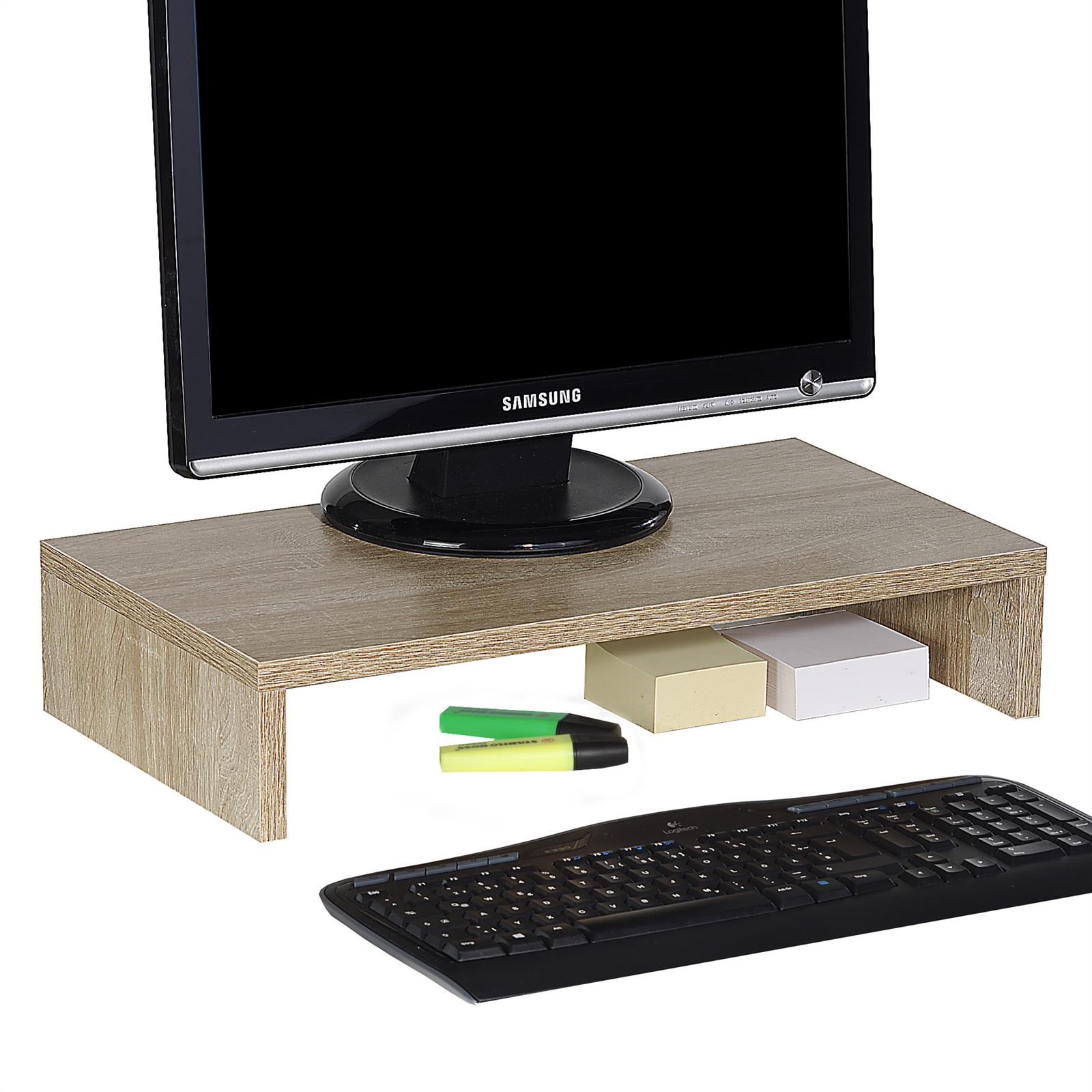Bildschirmerhöhung Monitorständer Monitorerhöhung Schreibtischregal Aufsatz EASY 