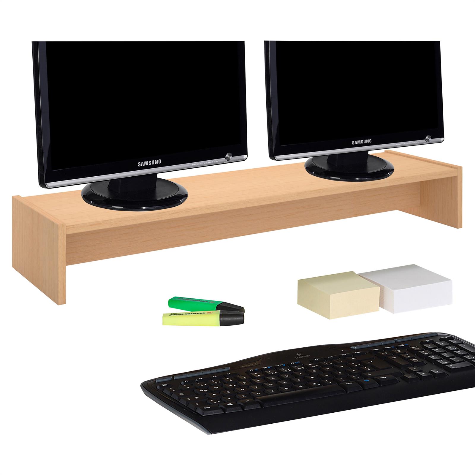 Monitorständer Schreibtischaufsatz Monitorerhöhung Bildschirm Aufsatz