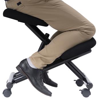 Kniehocker VICHY höhenverstellbar, ergonomisch in schwarz
