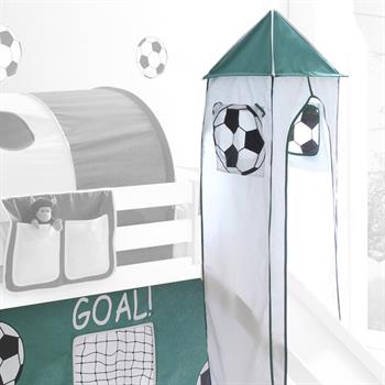 Turm GOAL mit Fußball-Motiv in weiß/grün