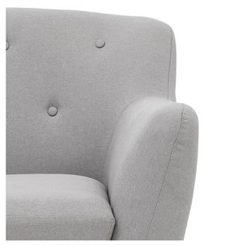 3-Sitzer Sofa CESENA in grau, Stoffbezug