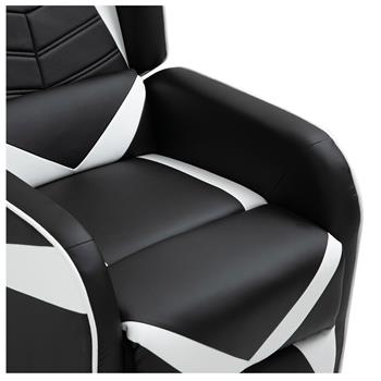Gaming Relaxsessel ARROW in schwarz/weiß, Bezug aus Lederimitat
