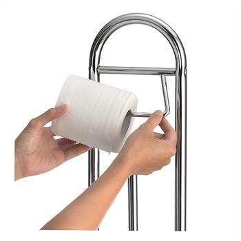 Toilettenpapierhalter EGON freistehend, inkl. WC Bürste