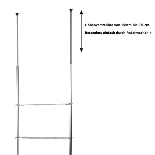 Teleskop Badregal Duschablage Duschregal Klemmregal