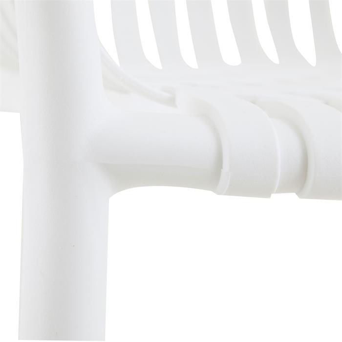 Gartenstuhl OLEA 4er Set, aus Kunststoff in weiß