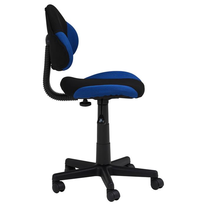 Bürodrehstuhl schwarz/blau CAROMöbel
