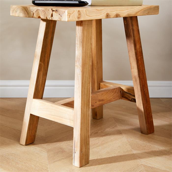 Hocker RANGUN Teak - Natur