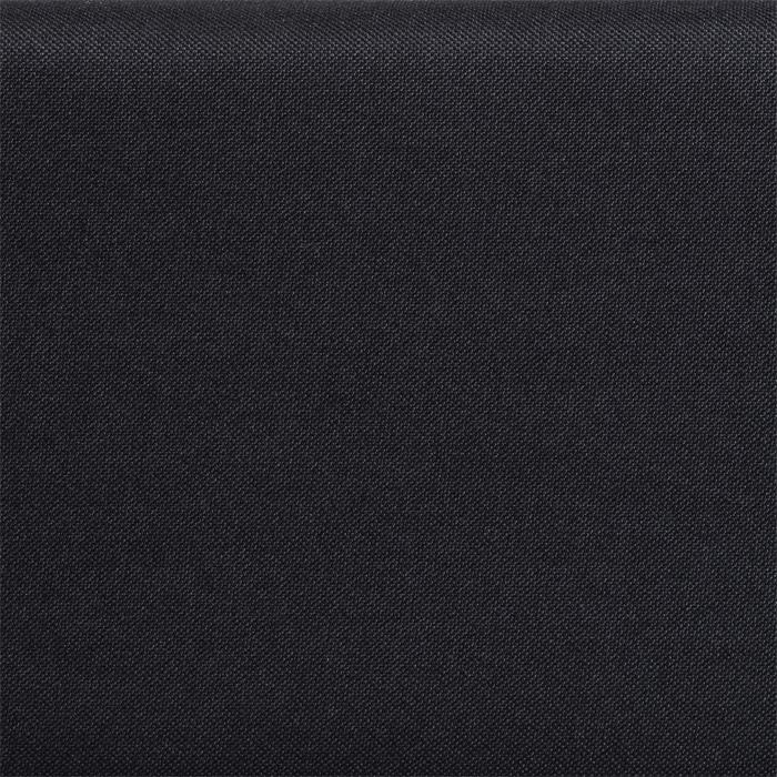 Futonbett LAREDO 140x200 cm, Stoff in schwarz