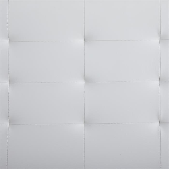 Polsterbett LIVERPOOL 90x200 cm, Kunstleder weiß