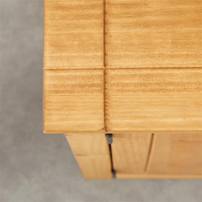 Sideboard CANCUN: 3-Türen-Design in Kiefer, gebeizt/gewachst