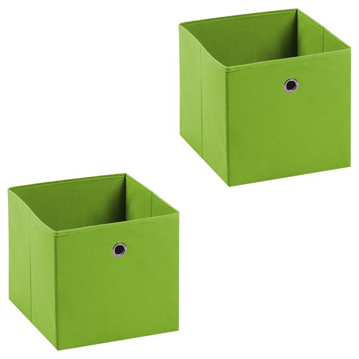 Stoffbox ELA im 2er Set in grün