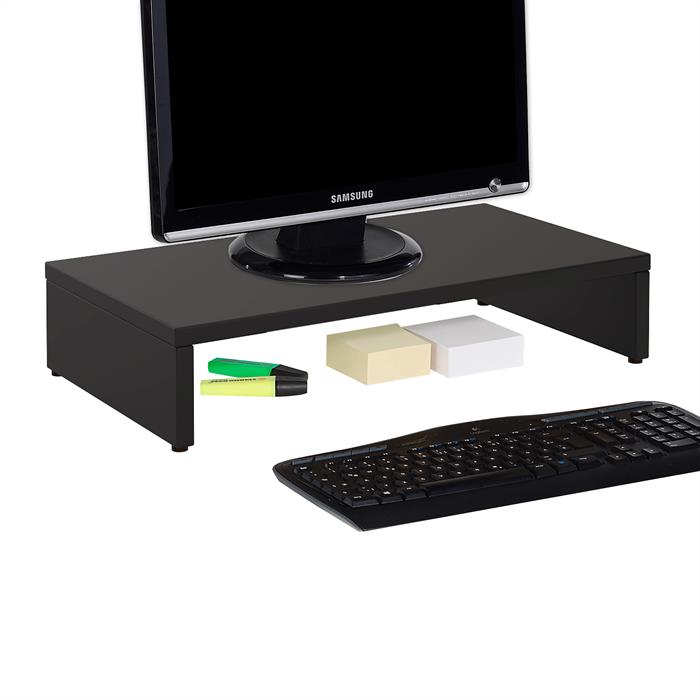 Monitorständer MONITOR in schwarz 50 cm breit
