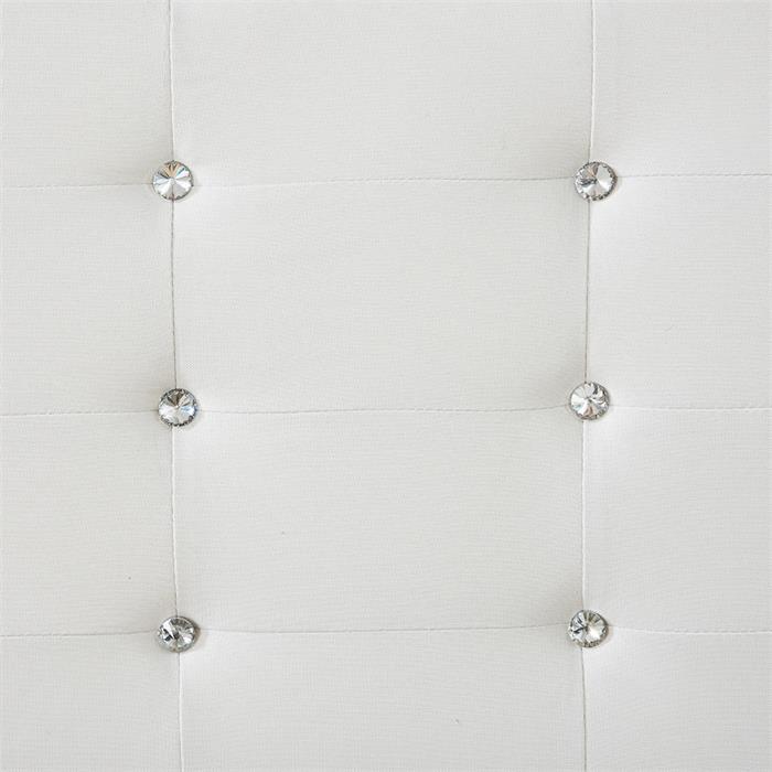 Polsterbett DELAWARE 90x200 cm, inkl. Lattenrost in weiß
