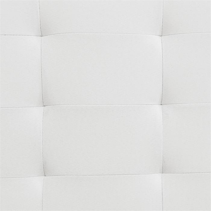 Polsterbett OHIO 90 x 200 cm inkl. Lattenrost in weiß