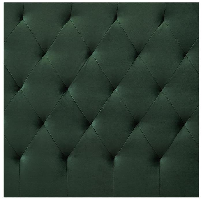 Polsterbett GLAMOUR 90x200 cm in grün, Barock-Stil
