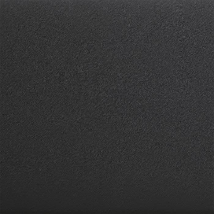 Polsterbett COLUMBUS 140x200 cm, LED Beleuchtung, Kunstleder schwarz