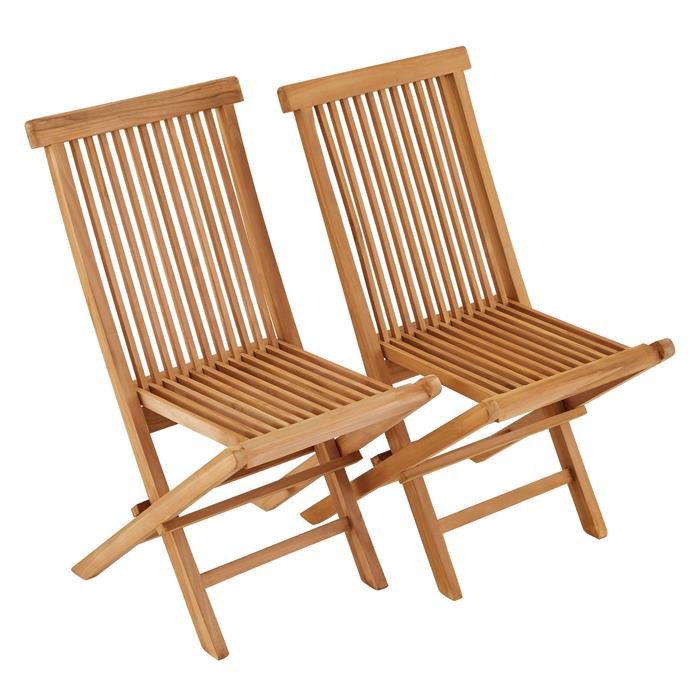 Gartenstuhl PALMAS 2er Set - Teak