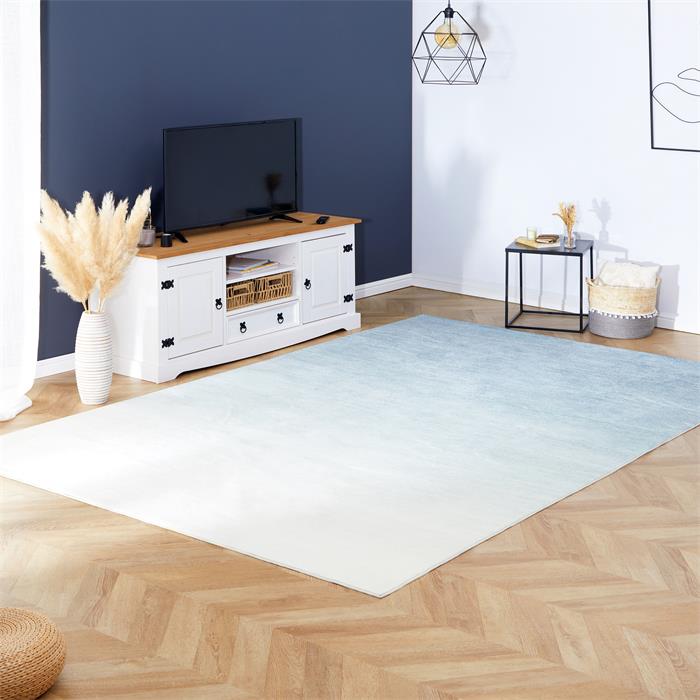 Waschbarer Teppich OMBRE 200 x 300 cm  – Hellblau