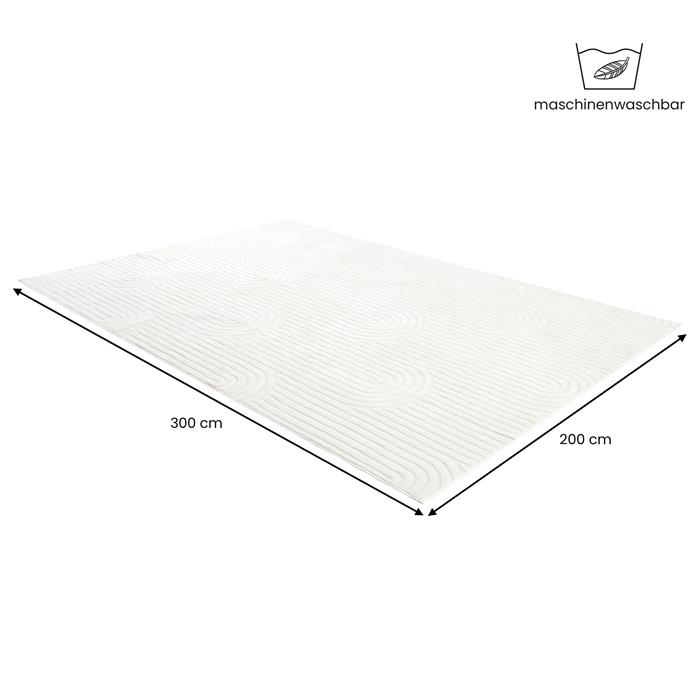 Waschbarer Teppich BOW 200x300 cm - Beige